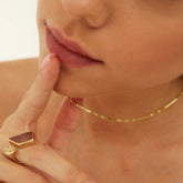 Semi Twisted and Paperclip Chain Sterling Silver Layering Necklace Set